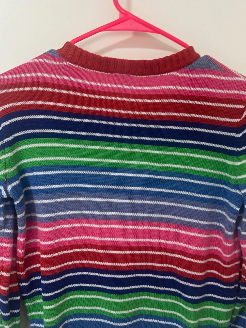 Spirit Halloween Good Guys youth  Striped Multicolor Knit Sweater size XL kids